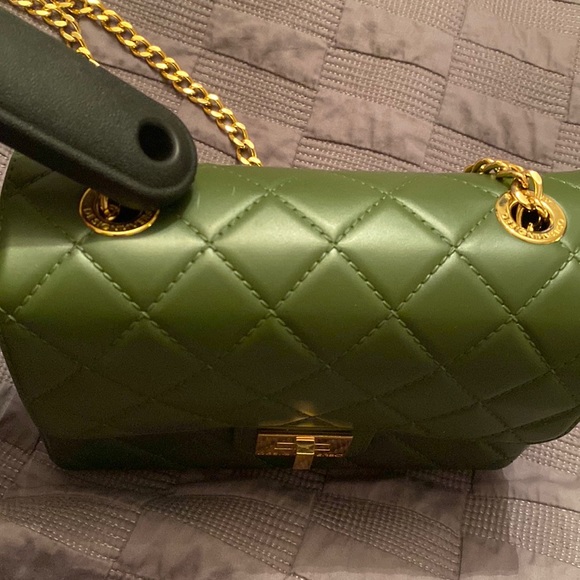 DESIGNINVERSO Milano crossbody bag. Forest Green - Picture 9 of 9